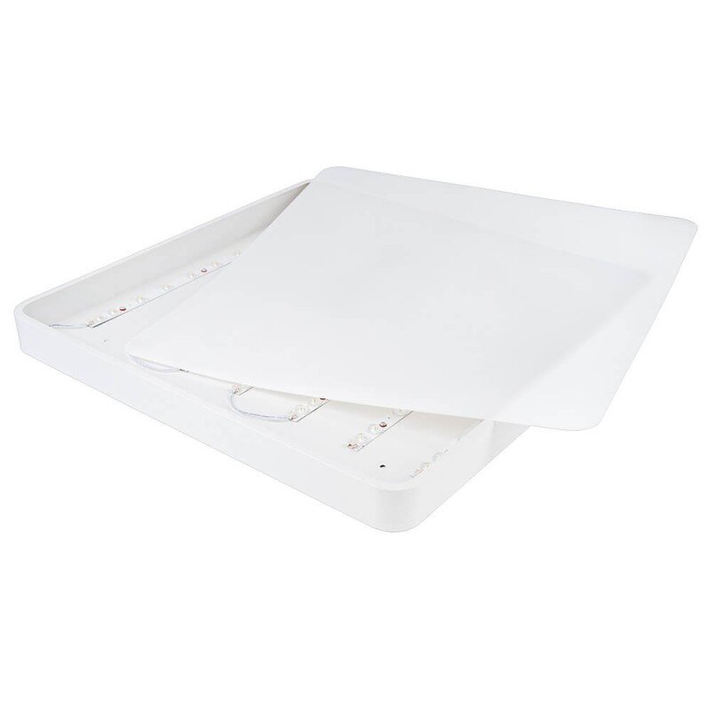 LED Ceiling Light, White Body, Square, 64W, Warm Light 2