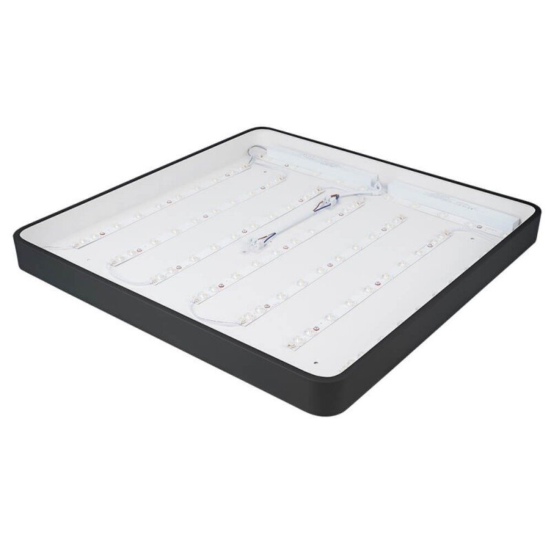 LED Ceiling Light, Black Body, Square, 64W, Neutral Light 1