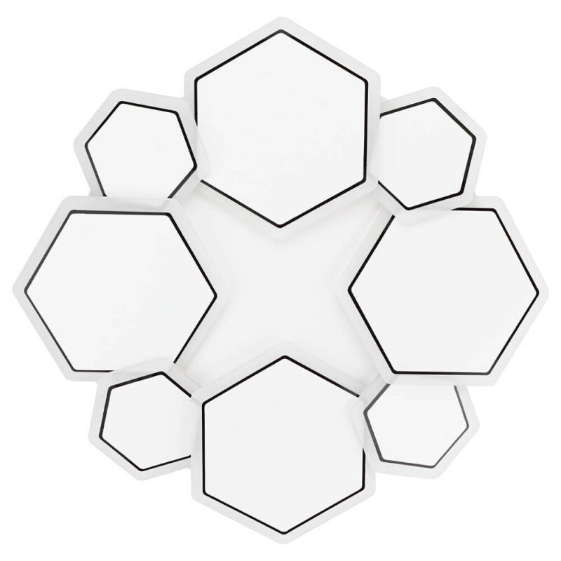 LED Ceiling Light, 68W, White/Grey, CCT Light, Remote Control 4