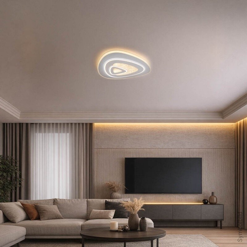 LED Ceiling Light, 88W, White, CCT Light, Remote Control 3