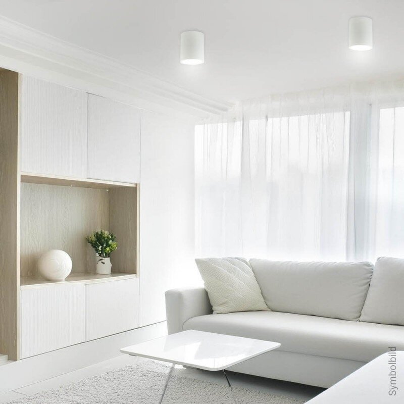 LED lubų šviestuvas, apvalus, baltas 3
