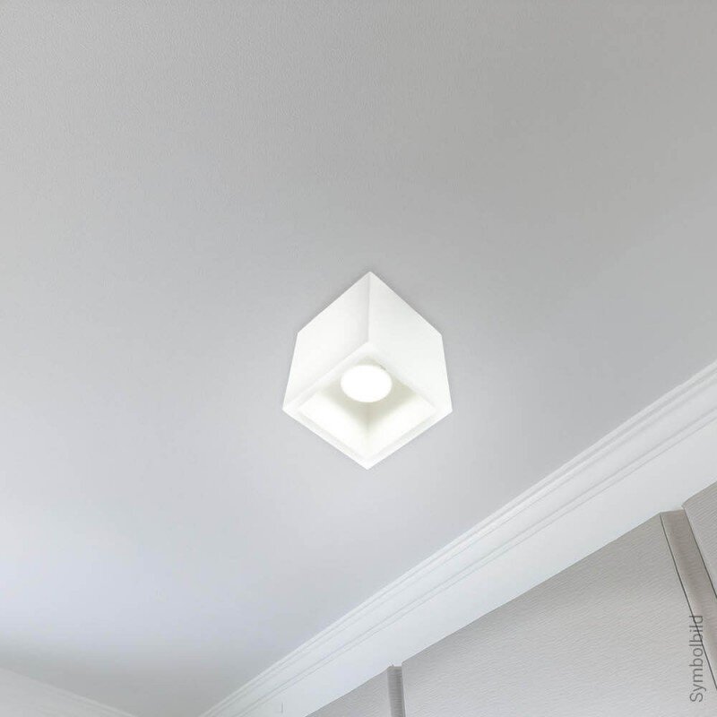 LED lubų šviestuvas, kvadratinis, baltas 2
