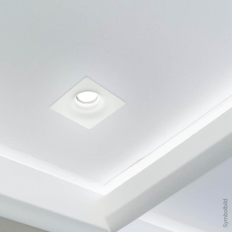 LED lubų šviestuvas, kvadratinis, gipsinis, apvalus 4