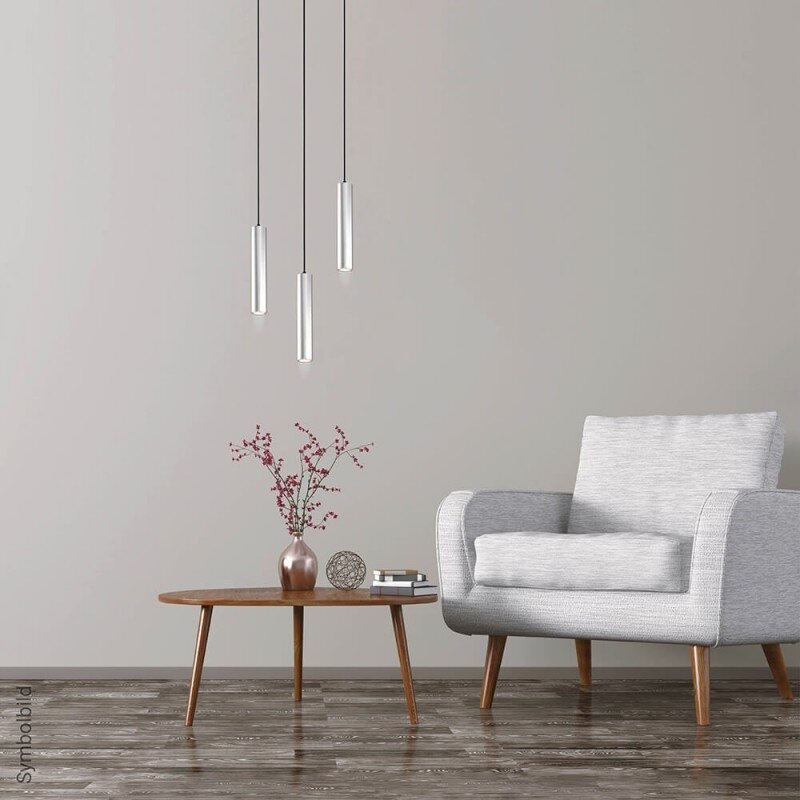 LED Hanging Fixture Fitting, Silver, 300mm 2