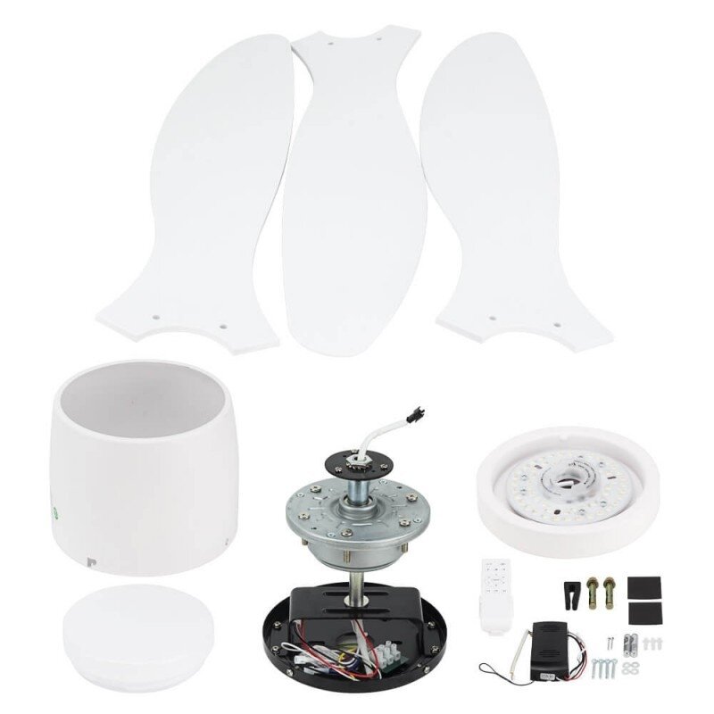LED Fan Ceiling, 18W, CCT, White, Remote Control 2