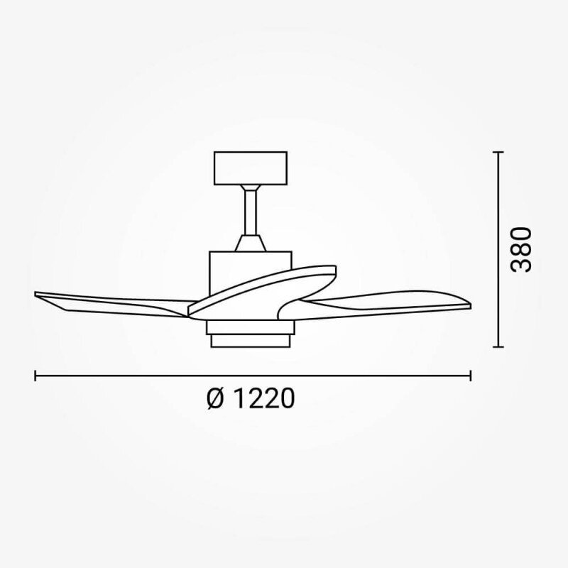 LED Fan Ceiling, 18W, CCT, White/Wood, Remote Control 4
