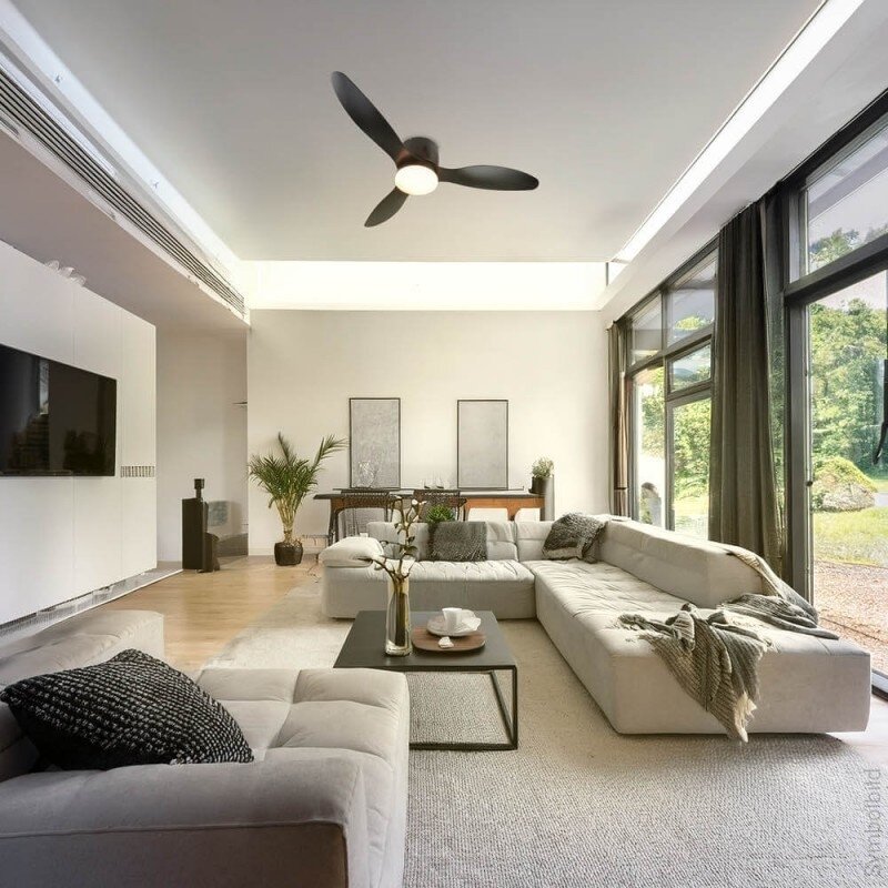 LED Fan Ceiling, 18W, CCT, Black, Remote Control 3