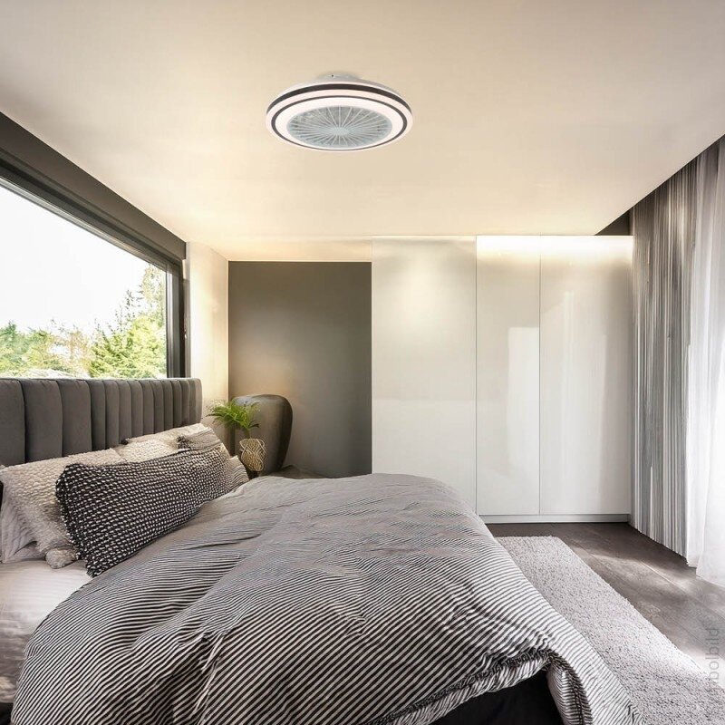 LED Fan Ceiling, 36W, CCT, White/Black, Remote Control 3