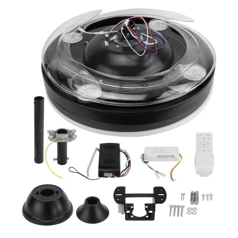 LED Fan Ceiling, 36W, CCT, Black, Remote Control 2