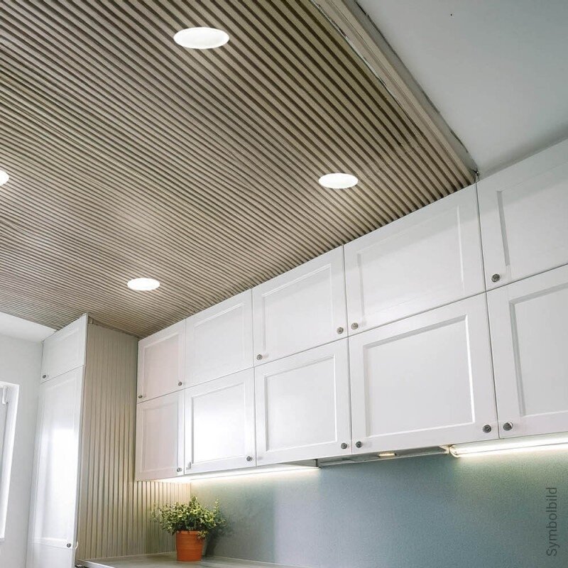 LED Ceiling Spotlight, Round, Gypsum 5