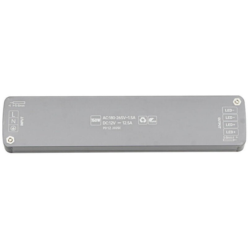 LED maitinimo šaltinis, 12V, 150W, plonas 3