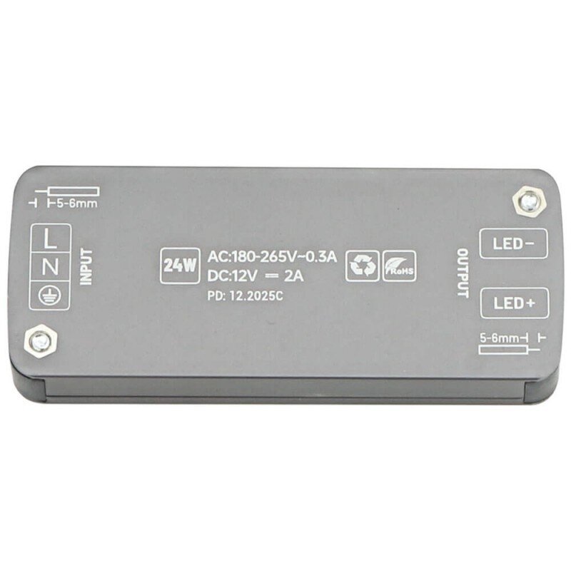 LED Power Supply, Ultra-Thin, 12V, 24W 3