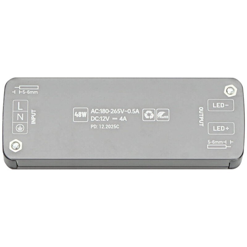 LED Power Supply, Ultra-Thin, 12V, 48W 3