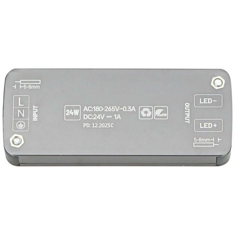 LED Power Supply, Ultra-Thin, 24V, 24W 3
