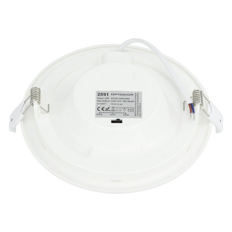 LED mini panelė, apvali, Premium Line, 12W, CCT šviesa 2