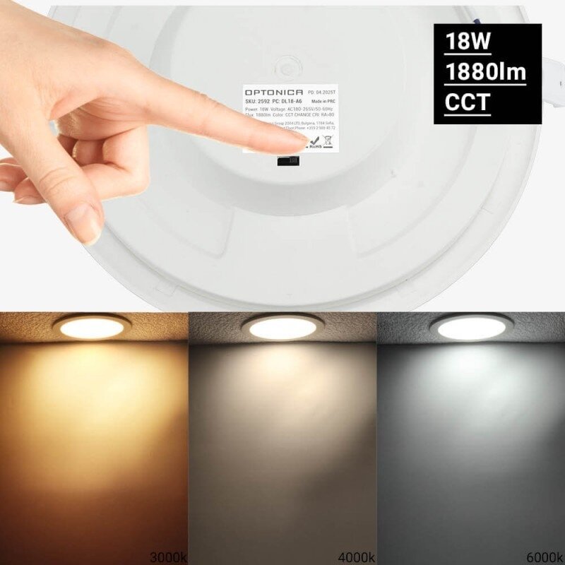 LED Mini Module, Round, 3 Years Warranty, Premium Line, 18W, CCT 3
