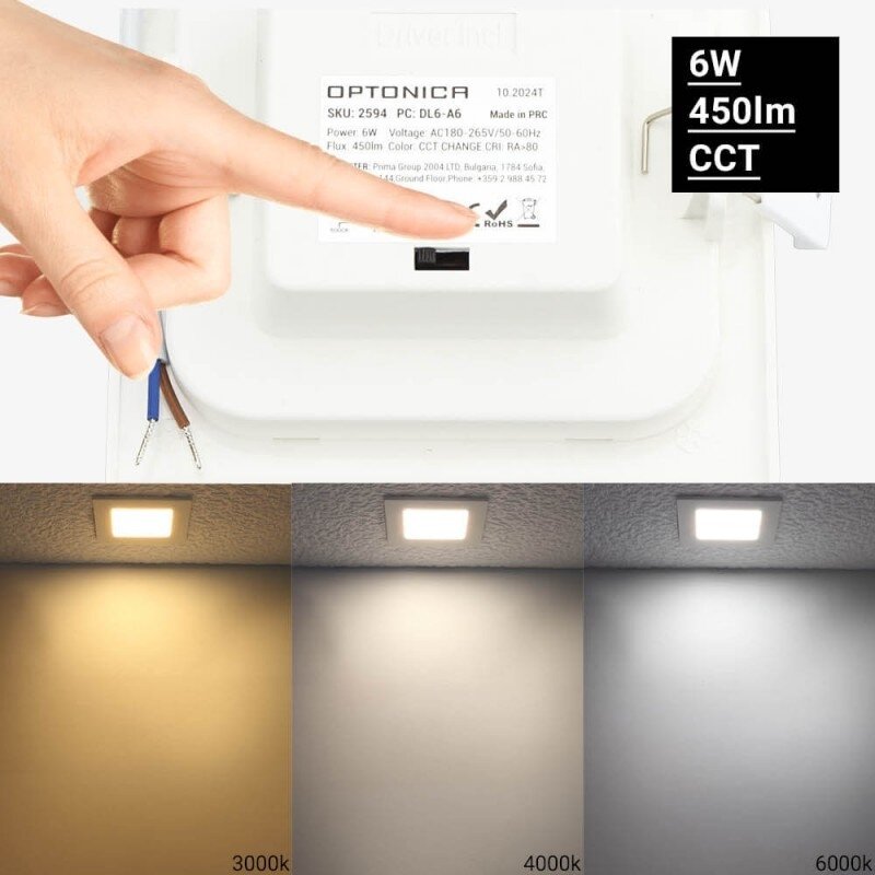 LED Mini Module, Square, 3 Years Warranty, Premium Line, 6W, CCT 4