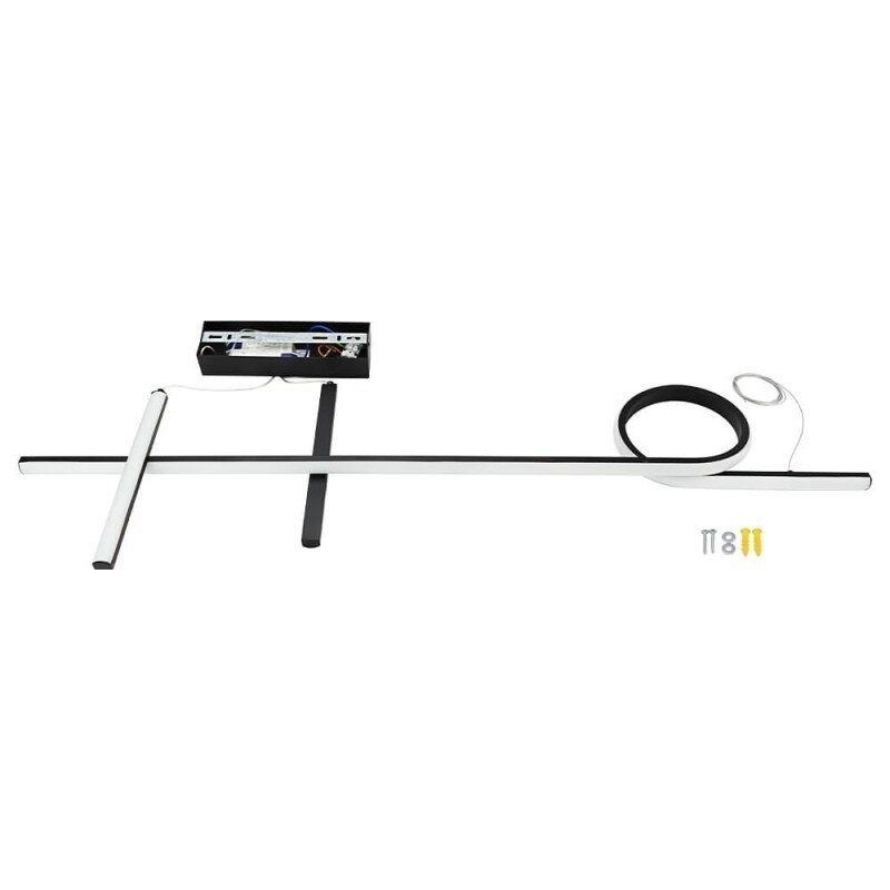 LED Pendant Lamp, 24W, Black/White, Warm Light 2