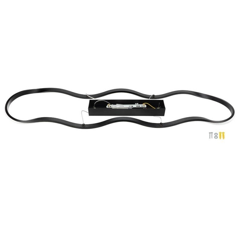 LED Pendant Lamp, 24W, Sand Black, Warm Light 2