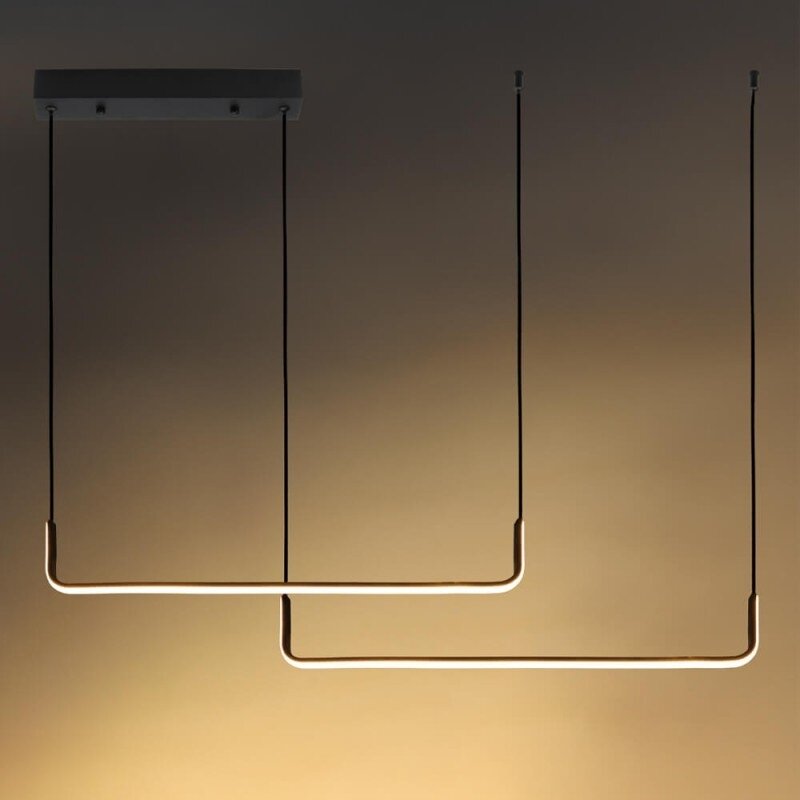 LED Pendant Lamp, 25W, Sand Black, Warm Light 3