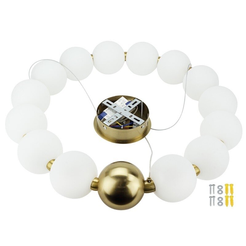 LED pakabinamas šviestuvas, 27W, vario, šilta balta šviesa 2