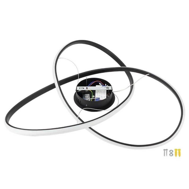 LED Pendant Lamp, 30W, Sand Black, Warm Light 2