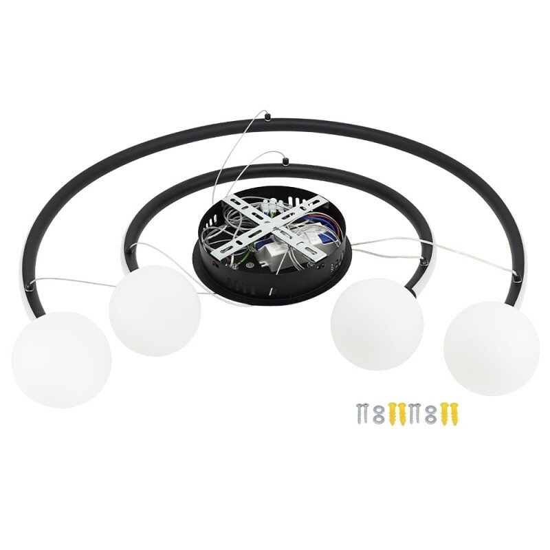 LED Pendant Lamp, 36W, Sand Black, Warm Light 2