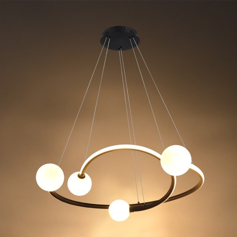 LED Pendant Lamp, 36W, Sand Black, Warm Light 3