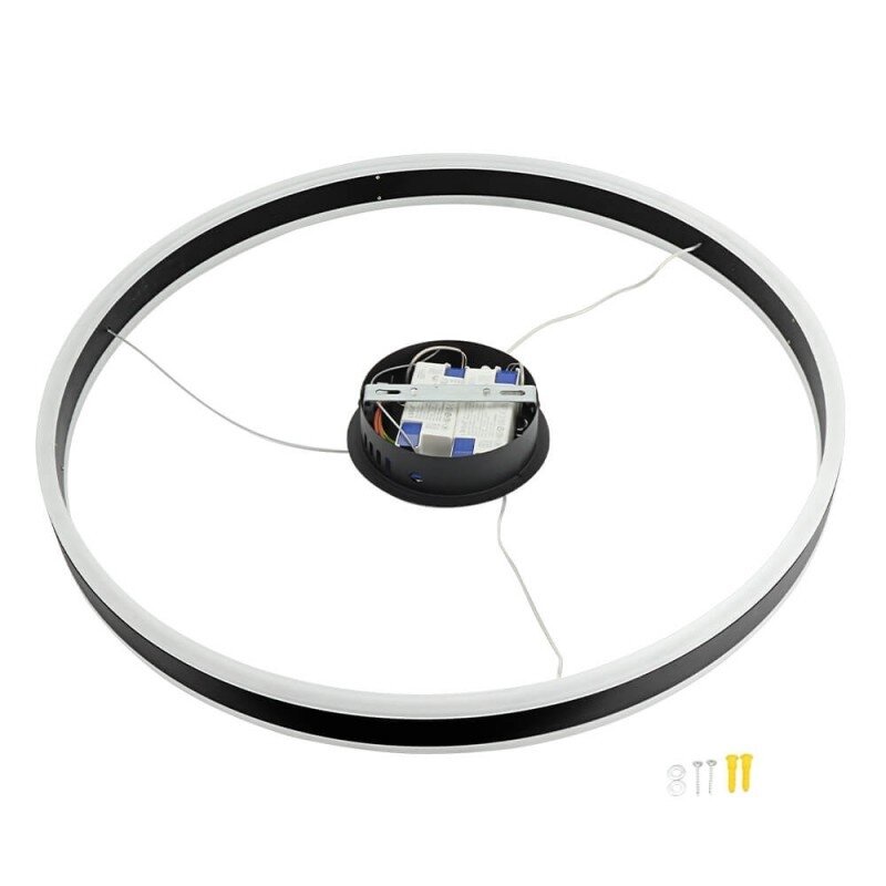 LED Pendant Lamp, 36W, Sand Black, Warm Light 1