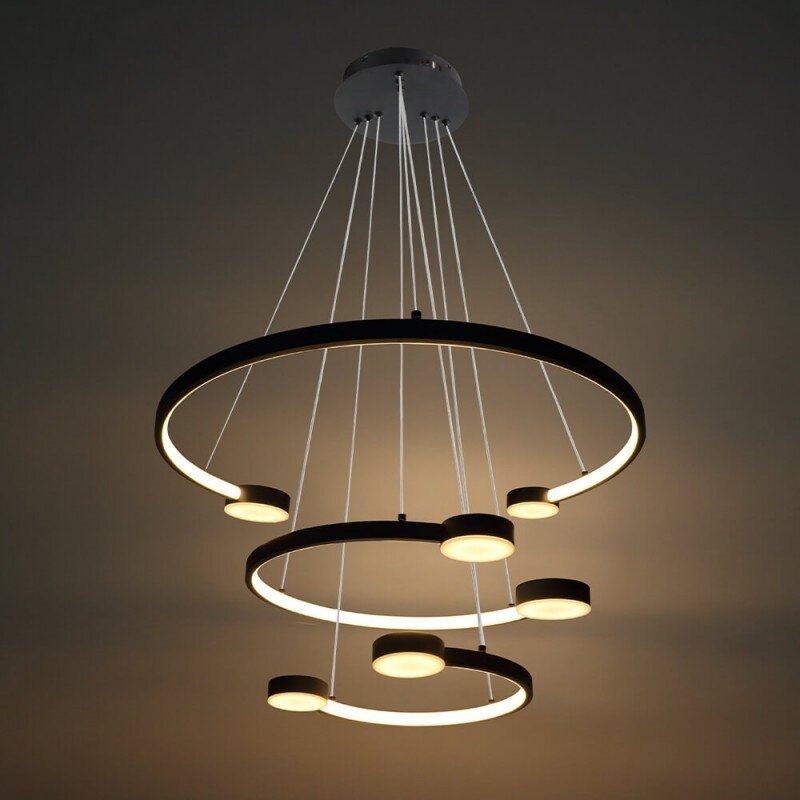 LED Pendant Lamp, 40W, Copper+White, Warm Light 3