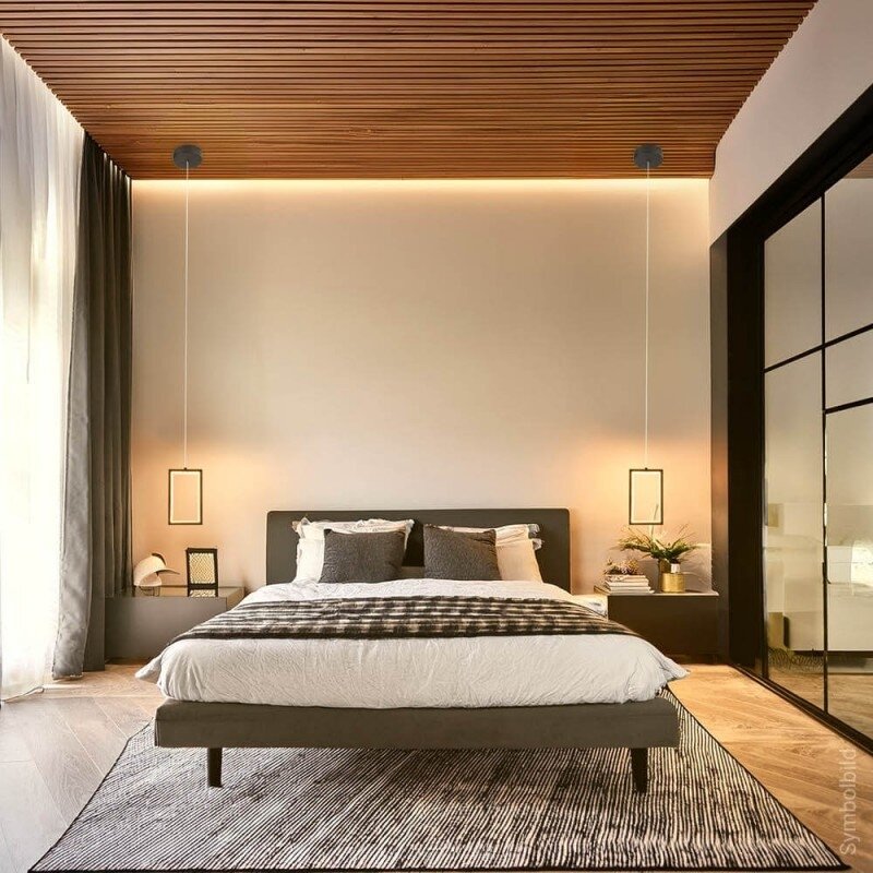LED Pendant Lamp, 4W, Sand Black, Warm Light 4