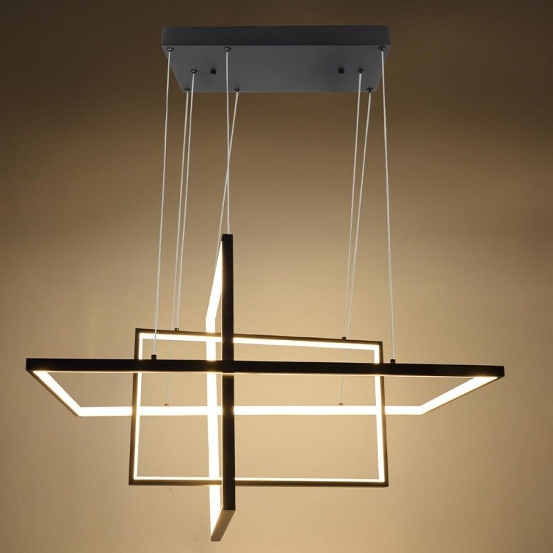 LED Pendant Lamp, 67W, Sand Black, Warm Light 2