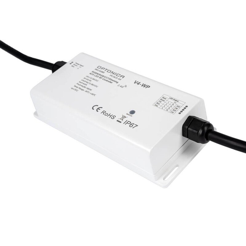 LED pastovios įtampos maitinimo valdiklis, 12-36V, 5A/kan., 4 kanalai, nuotolinis valdymas 2 LED pastovios įtampos maitinimo valdiklis, 12-36V, 5A/kan., 4 kanalai, nuotolinis valdymas 2