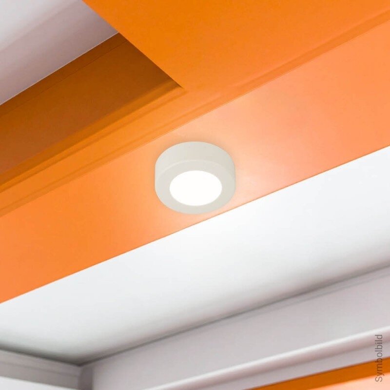 LED paviršinė panelė, apvali, 6W, CCT šviesa 4
