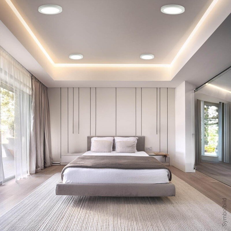 LED paviršinė panelė, apvali, plona, 18W, CCT šviesa 4