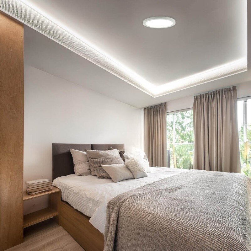 LED paviršinė panelė, apvali, plona, 30W, CCT šviesa 4