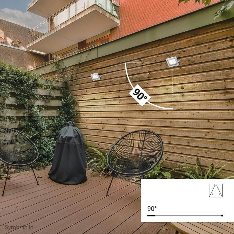 LED prožektorius, baltas, 100Lm/W, 20W, šilta balta šviesa 4