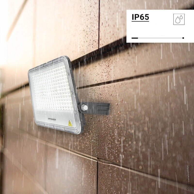 LED prožektorius, juodas, 100Lm/W, 150W, šalta balta šviesa 6