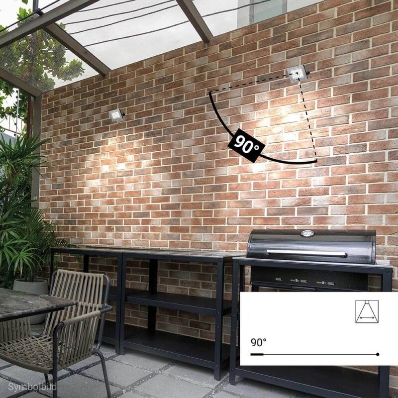 LED prožektorius, juodas, 100Lm/W, 20W, neutrali balta šviesa 5