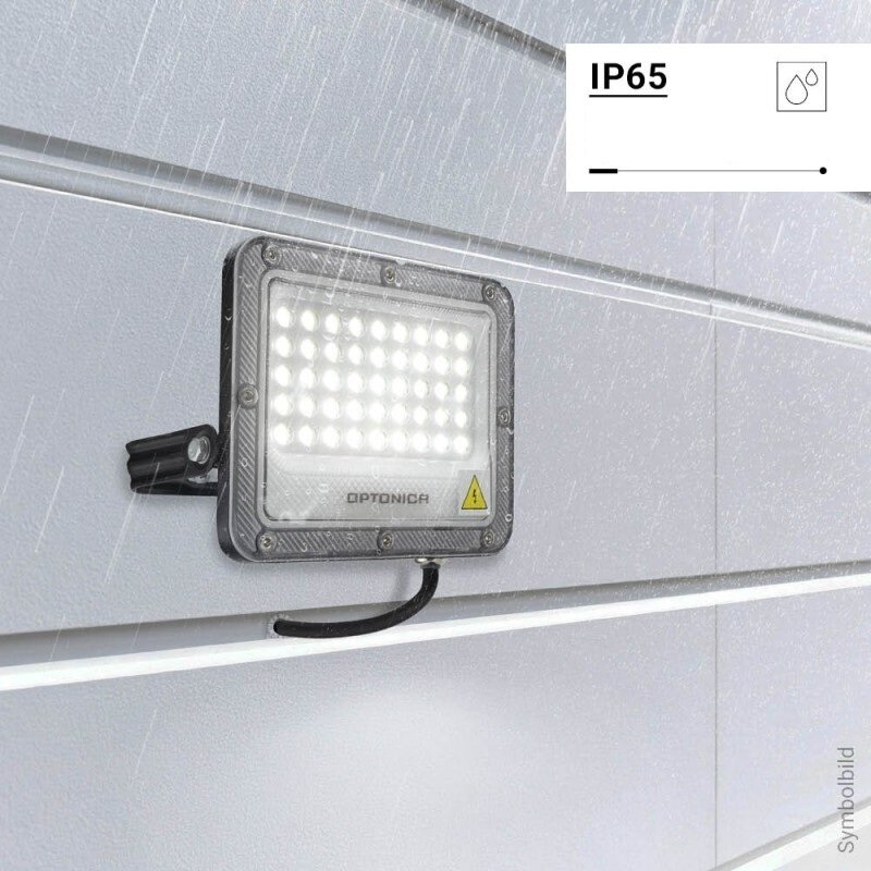 LED prožektorius, juodas, 100Lm/W, 30W, šilta balta šviesa 4 LED prožektorius, juodas, 100Lm/W, 30W, šilta balta šviesa 4