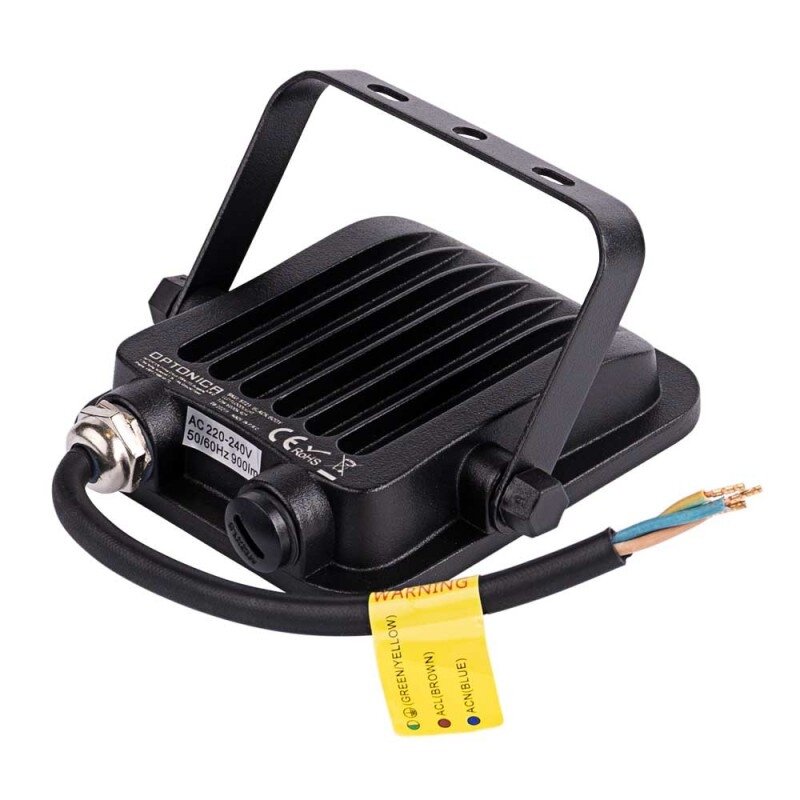 LED prožektorius, juodas, 10W, Žalia 1
