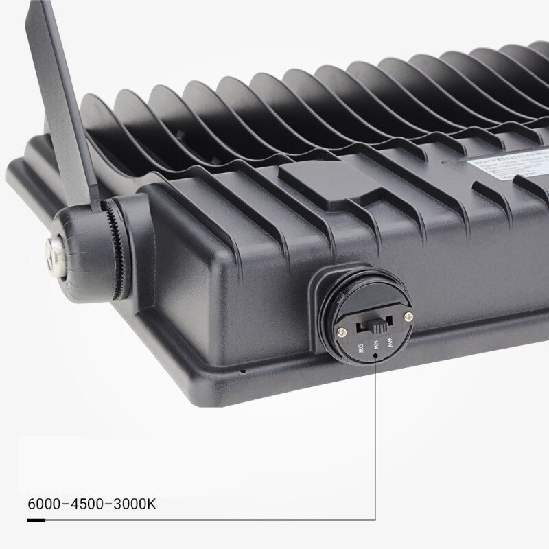 LED Floodlight, Black, 150W, CCT 3000K-6000K 5