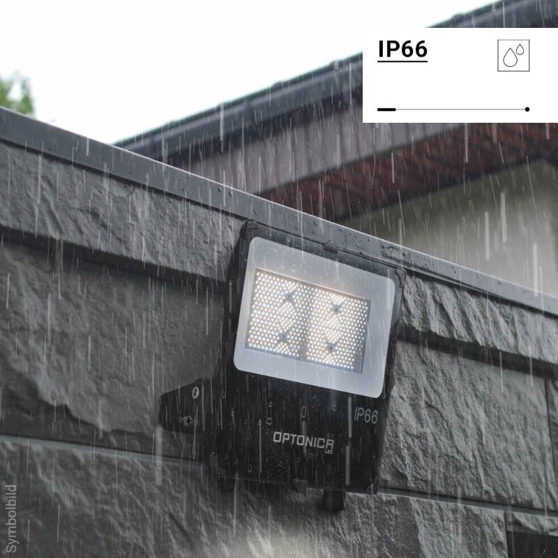 LED Floodlight, Black, 150W, CCT 3000K-6000K 6