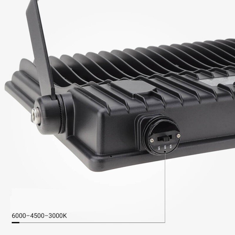 LED prožektorius, juodas, 200W, CCT 3000K-6000K 4
