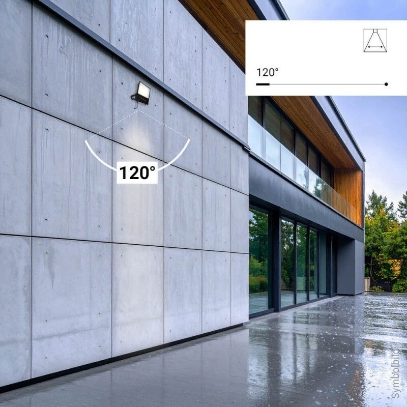 LED prožektorius, juodas, 200W, CCT 3000K-6000K 6