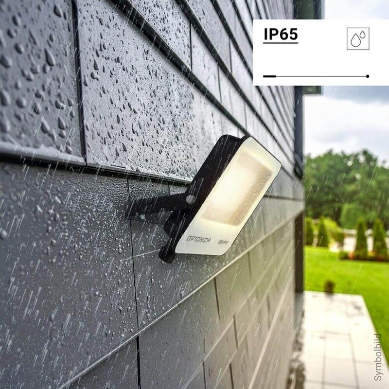LED Floodlight, Black, 90Lm/W, 100W, CCT 3000K-6000K 4