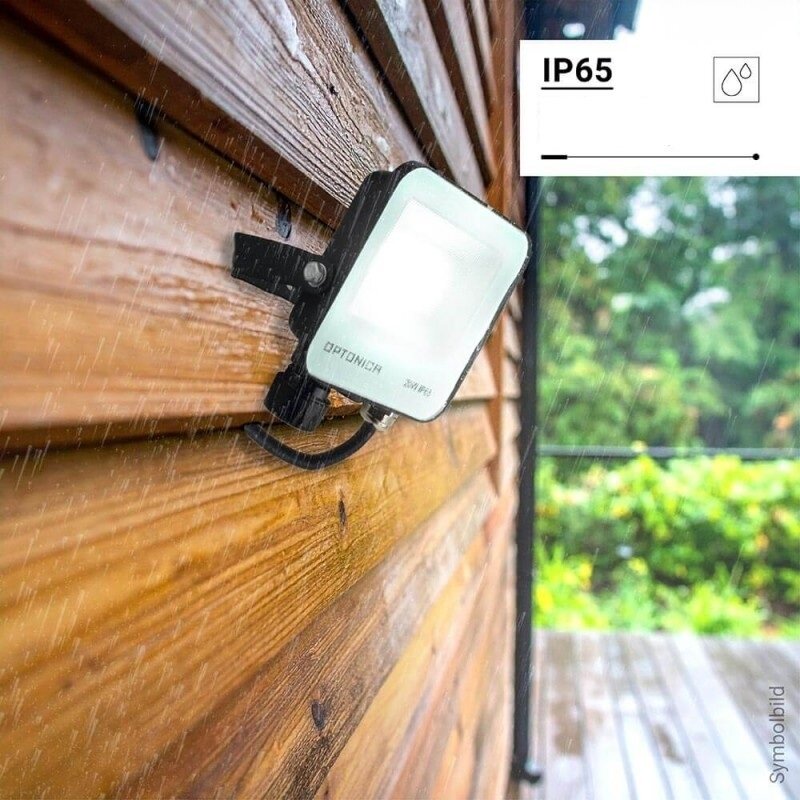 LED Floodlight, Black, 90Lm/W, 20W, CCT 3000K-6000K 4