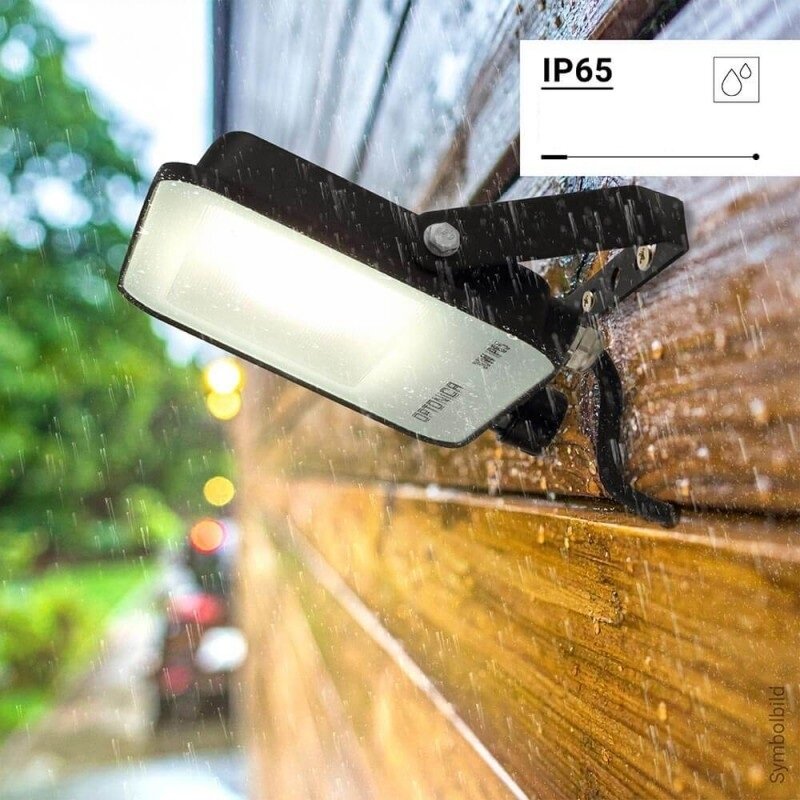 LED Floodlight, Black, 90Lm/W, 30W, CCT 3000K-6000K 4