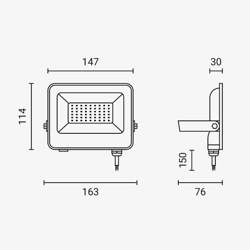 LED prožektorius, juodas, 90Lm/W, 30W, šalta balta šviesa 7 LED prožektorius, juodas, 90Lm/W, 30W, šalta balta šviesa 7