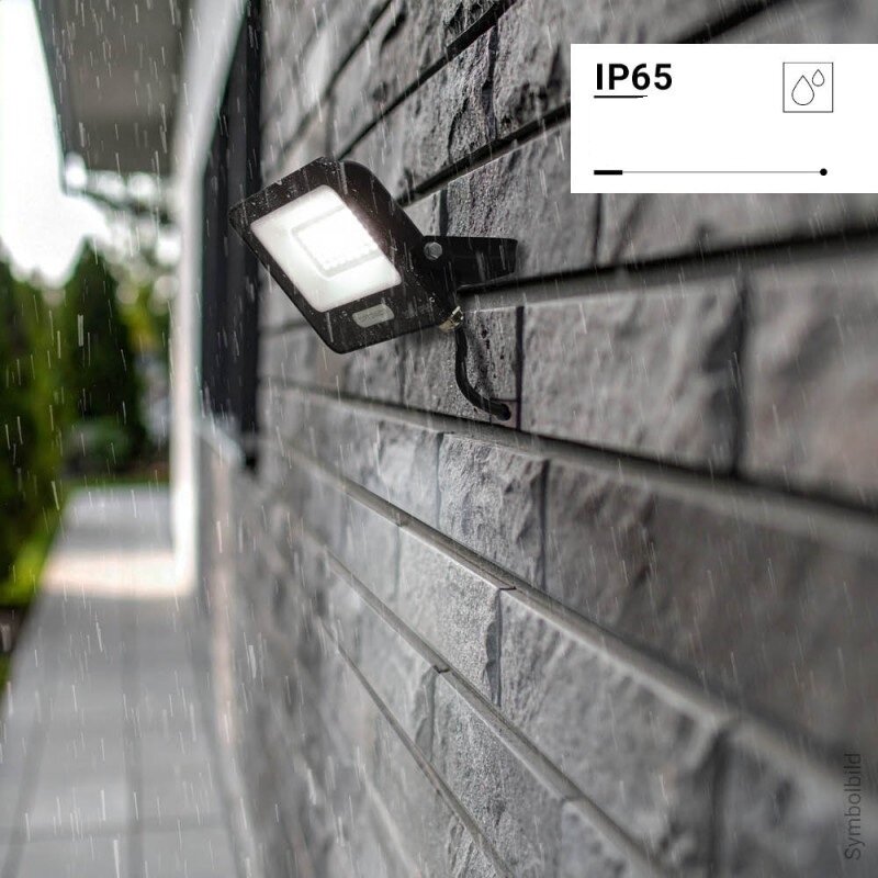 LED prožektorius, juodas, 90Lm/W, 30W, šilta balta šviesa 6 LED prožektorius, juodas, 90Lm/W, 30W, šilta balta šviesa 6